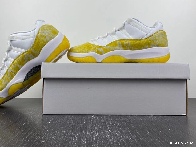 Cheap Retro Jordan Attractive Yellow 4097 11 Low AH7860- Snakeskin 1027